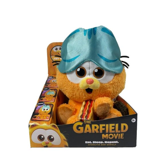 Garfield The Movie Eat Sleep Repeat Interactive Baby Garfield 10" Plush - Picture 1 of 9